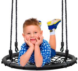 Sorbus - Saucer Tree Swing- Kids Outdoor Disc Round Swing, 24" Heavy Duty 220lbs Seat- Easy Install