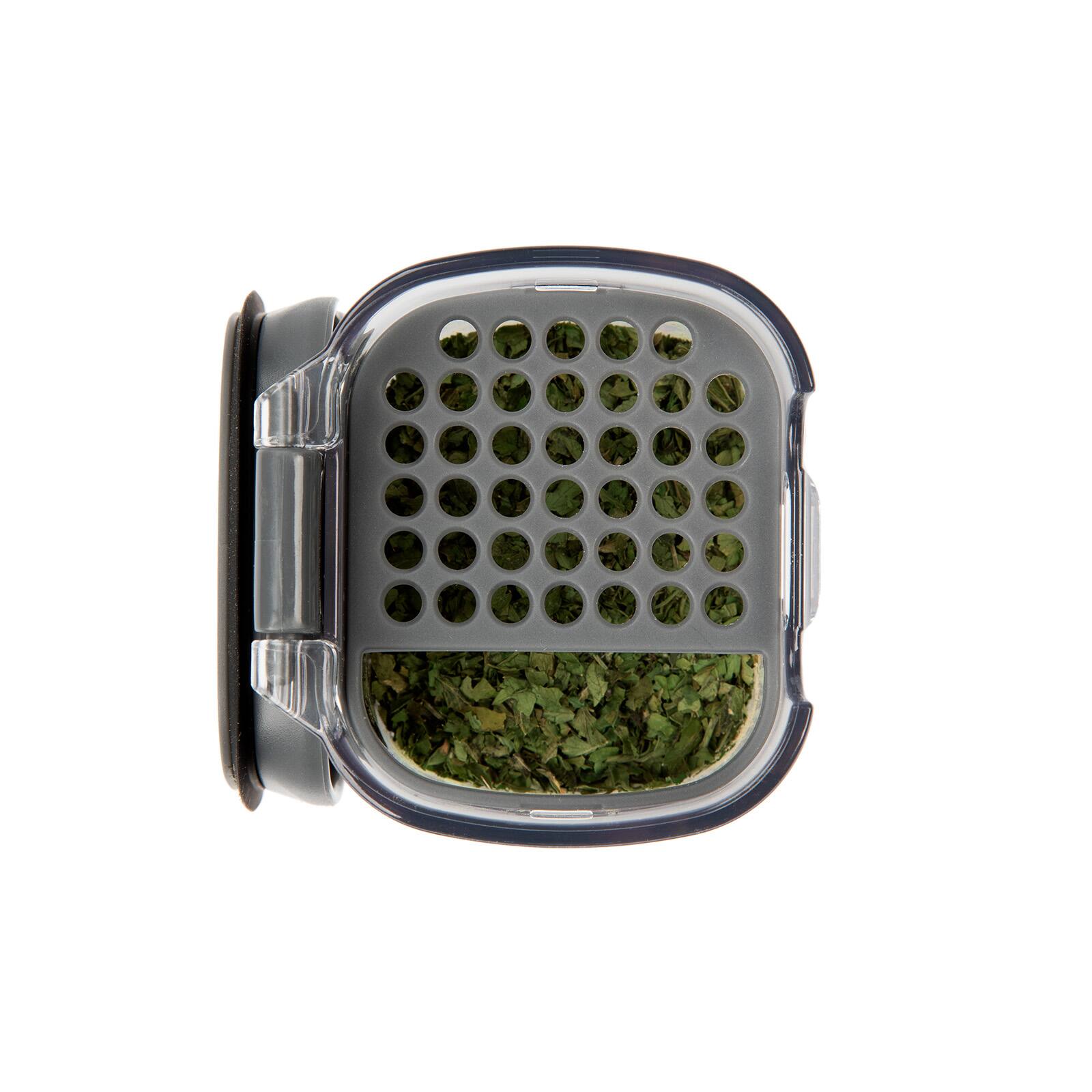 Alt View 7. Progressive International - ProKeeper+ Airtight Seasoning Storage Containers, Set of 2, Clear Plastic - Clear.