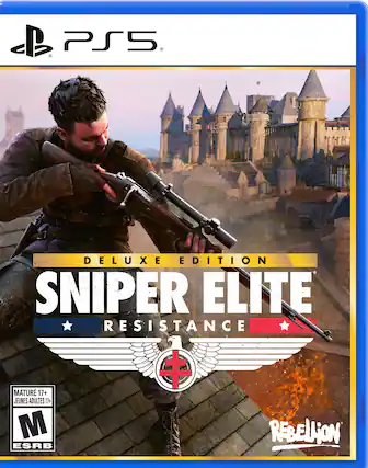 PS5 Deluxe Edition Sniper Elite Resistance Mature 17+ Jeunes Adultes 17+ M ESRB Rebellion - M (Mature 17+)