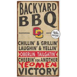 Jardine - Oberlin Yeomen 11" x 20" Indoor/Outdoor BBQ Sign - Brown