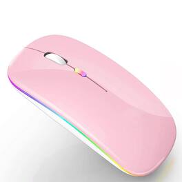 Cozy Serene - Wireless Mouse Silent USB LED Slim 2.4g Portable Mobile Optical Office With Receiver - Wireless - Pink