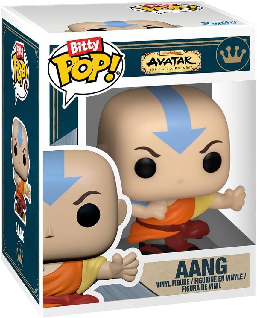 Bitty POP!  
Funko Bitty nickelodeon AVATAR POP! THE LAST AIRBENDER FREE  
AANG  
AANG FIGURINE EN VINYLE / VINYL FIGURE / FIGURA DE VINIL