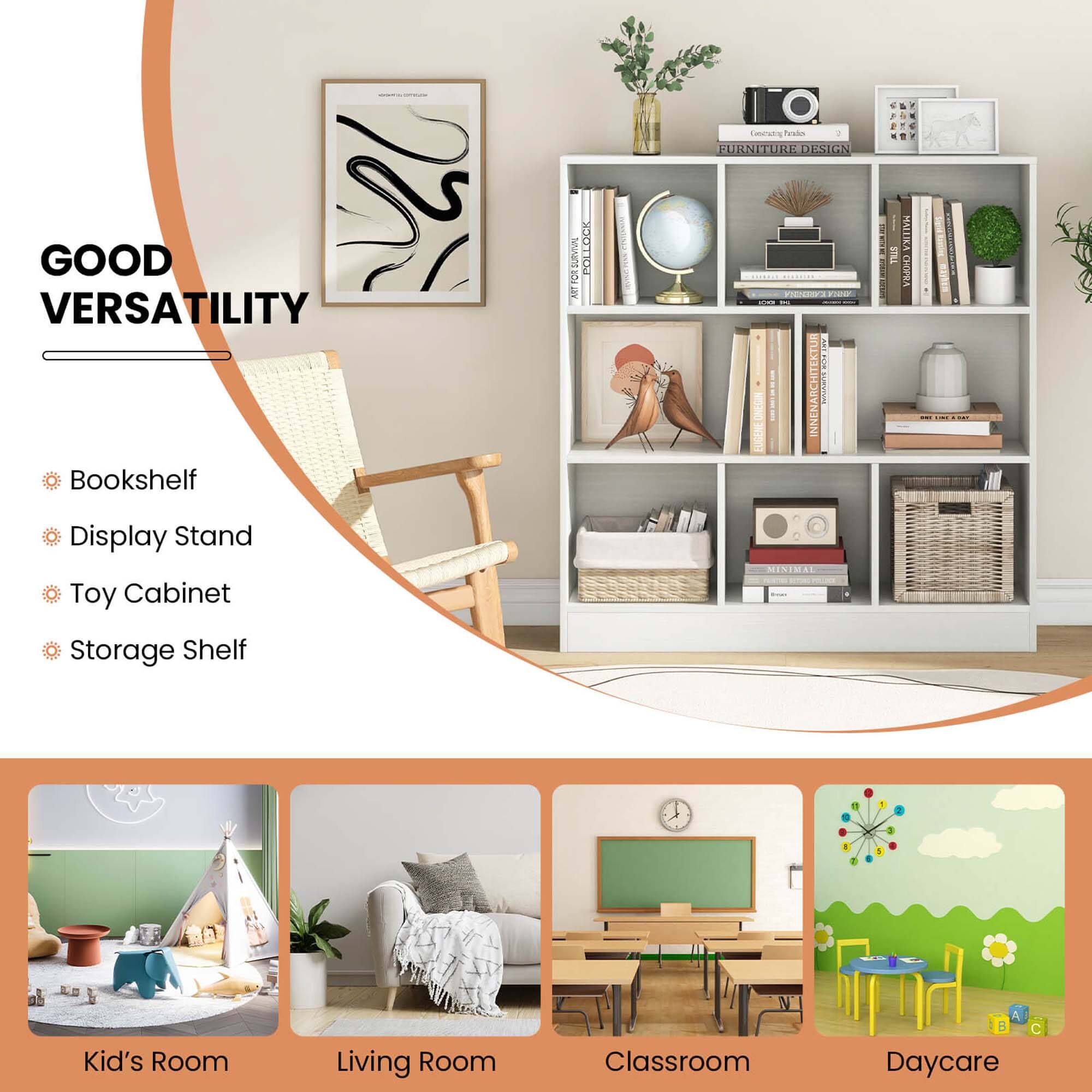 GOOD VERSATILITY Bookshelf surant POLLOCK BOLEY Cainuty herato PURNITURE DESION 1 2IO0 - INNENARCHITEKTUR SMICOTE EUGENE HALLIKA TE IMBJ Display Stand Toy Cabinet MISISAL Storage Shelf Kid's Room Living Room Classroom Daycare