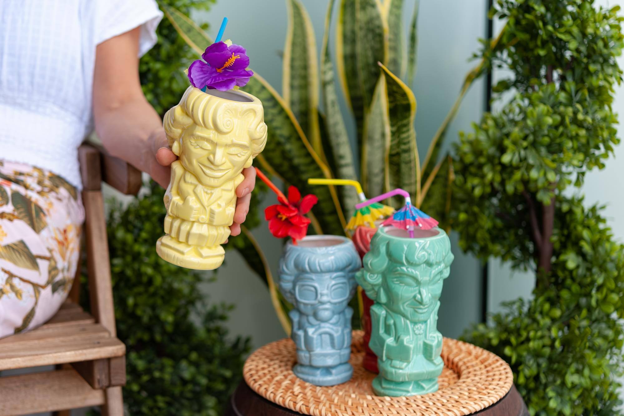 Alt View 4. ThinkGeek - Geeki Tikis The Golden Girls Rose Ceramic Tiki Style Mug | Holds 16 Ounces - Yellow.