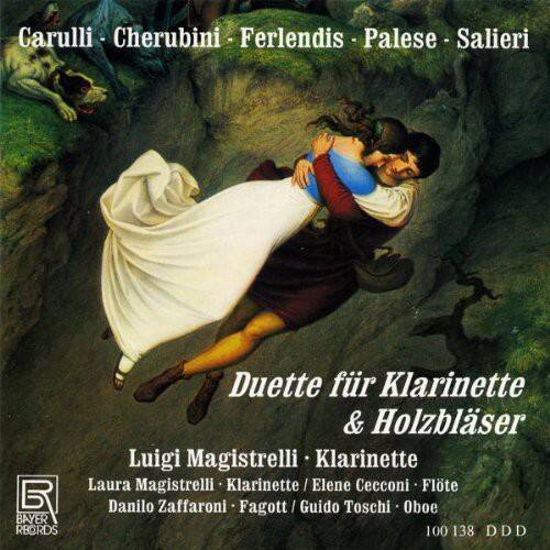 Carulli - Cherubini - Ferlendis - Palese - Salieri

Duette für Klarinette & Holzbläser

Luigi Magistrelli - Klarinette  
Laura Magistrelli - Klarinette / Elen Cecconi - Flöte  
Danilo Zaffaroni - Fagott / Guido Toschi - Oboe

Bayer Records

100 138 DDD