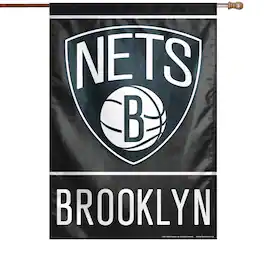 WinCraft - Brooklyn Nets 28" x 40" Primary Logo Single-Sided Vertical Banner - Multicolor