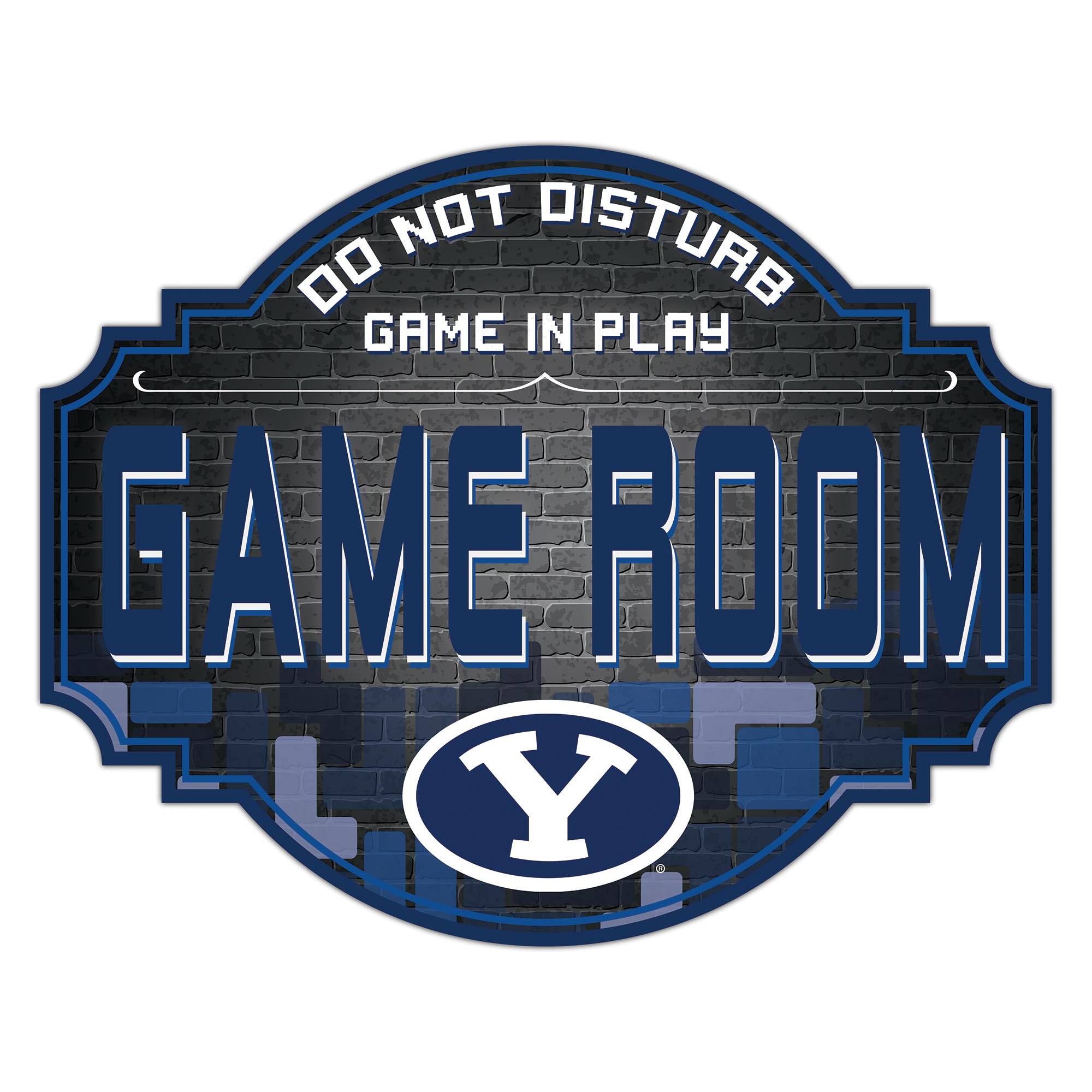 BYU Cougars 12'' Game Room Tavern Sign