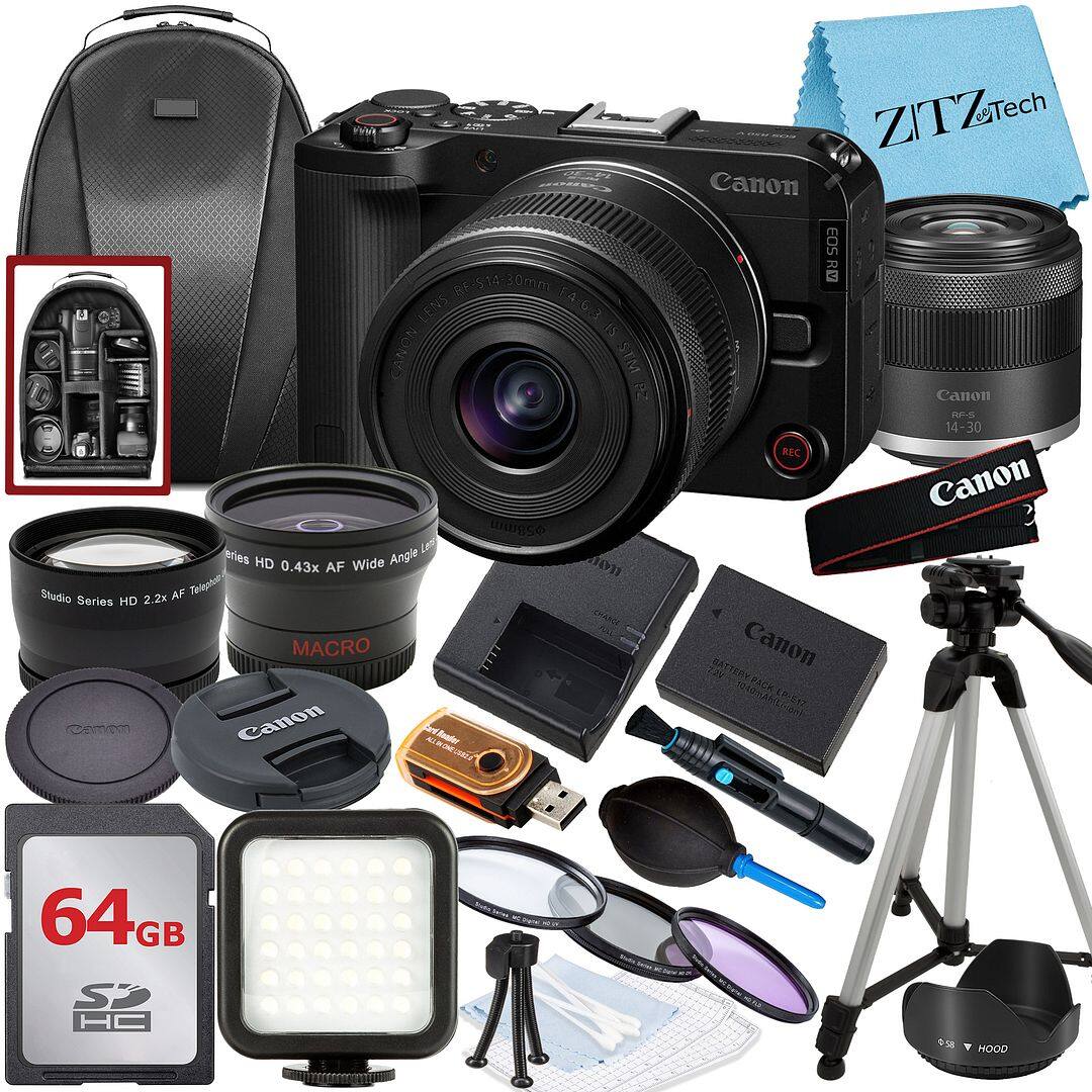 Sure, here is the corrected and grouped text from the image:

---

**Camera and Accessories:**

- Canon EOS R5
- Canon RF 14-30mm F4 L Lens
- Canon RF 14-30mm F4 L Lens
- Canon RF 14-30mm F4 L Lens
- Canon RF 14-30mm F4 L Lens
- Canon RF 14-30mm F4 L Lens
- Canon RF 14-30mm F4 L Lens
- Canon RF 14-30mm F4 L Lens
- Canon RF 14-30mm F4 L Lens
- Canon RF 14-30mm F4 L Lens
- Canon RF 14-30mm F4 L Lens
- Canon RF 14-30mm F4 L Lens
- Canon RF 14-30mm F4 L Lens
- Canon RF 14-30mm F4 L Lens
- Canon RF 14-30mm F4 L Lens
- Canon RF 14-30mm F4 L Lens
- Canon RF 1