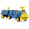 Front. Costway - Costway 12V Battery Powered Ride on Train, Trackless Kids Ride on Toy with Storage Space - Yellow & Blue.