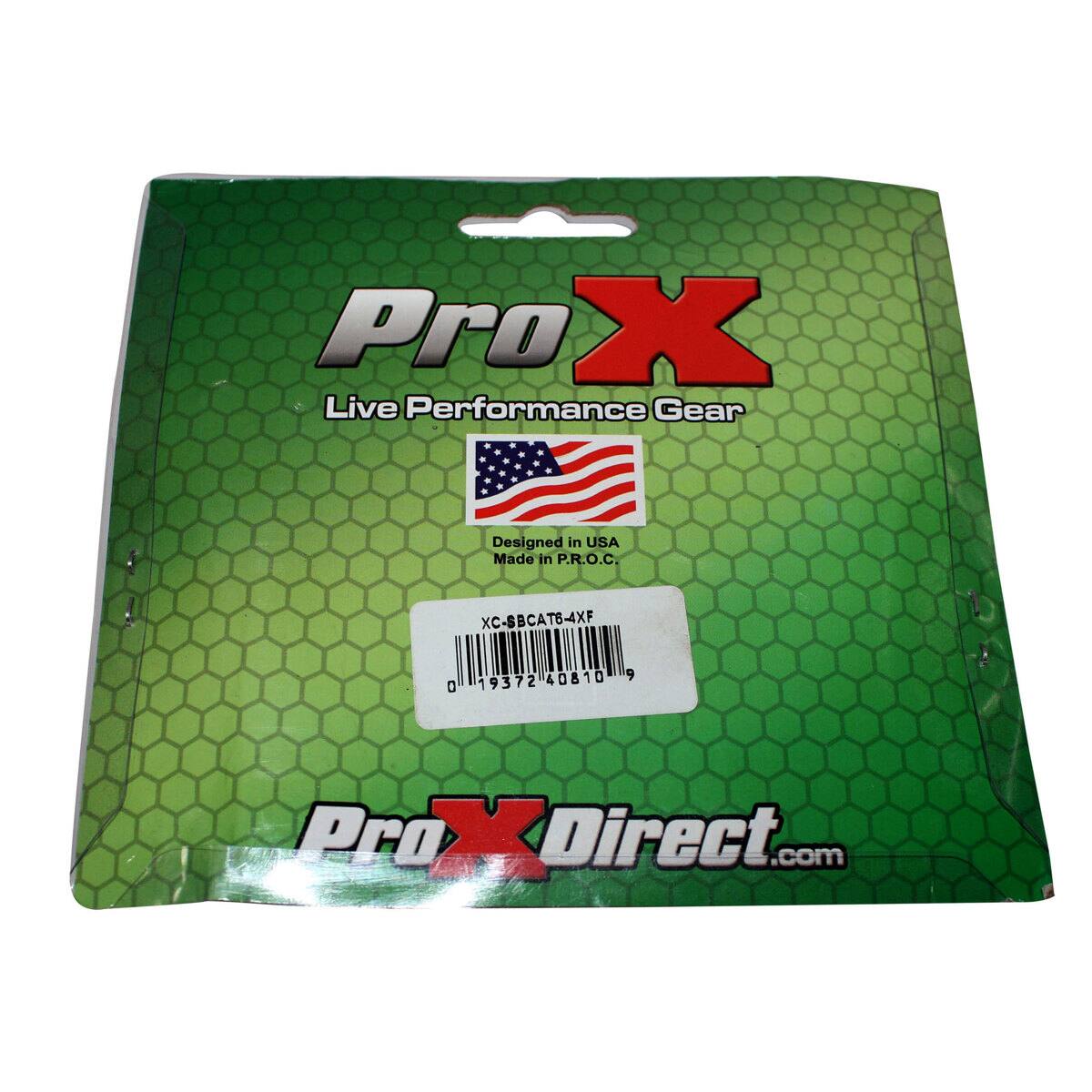 Pro X Live Performance Gear  
Designed in USA Made in P.R.O.C.  
XC-SBCAT6-4XF  
0 40810 9 19372  
Pro X Direct.com