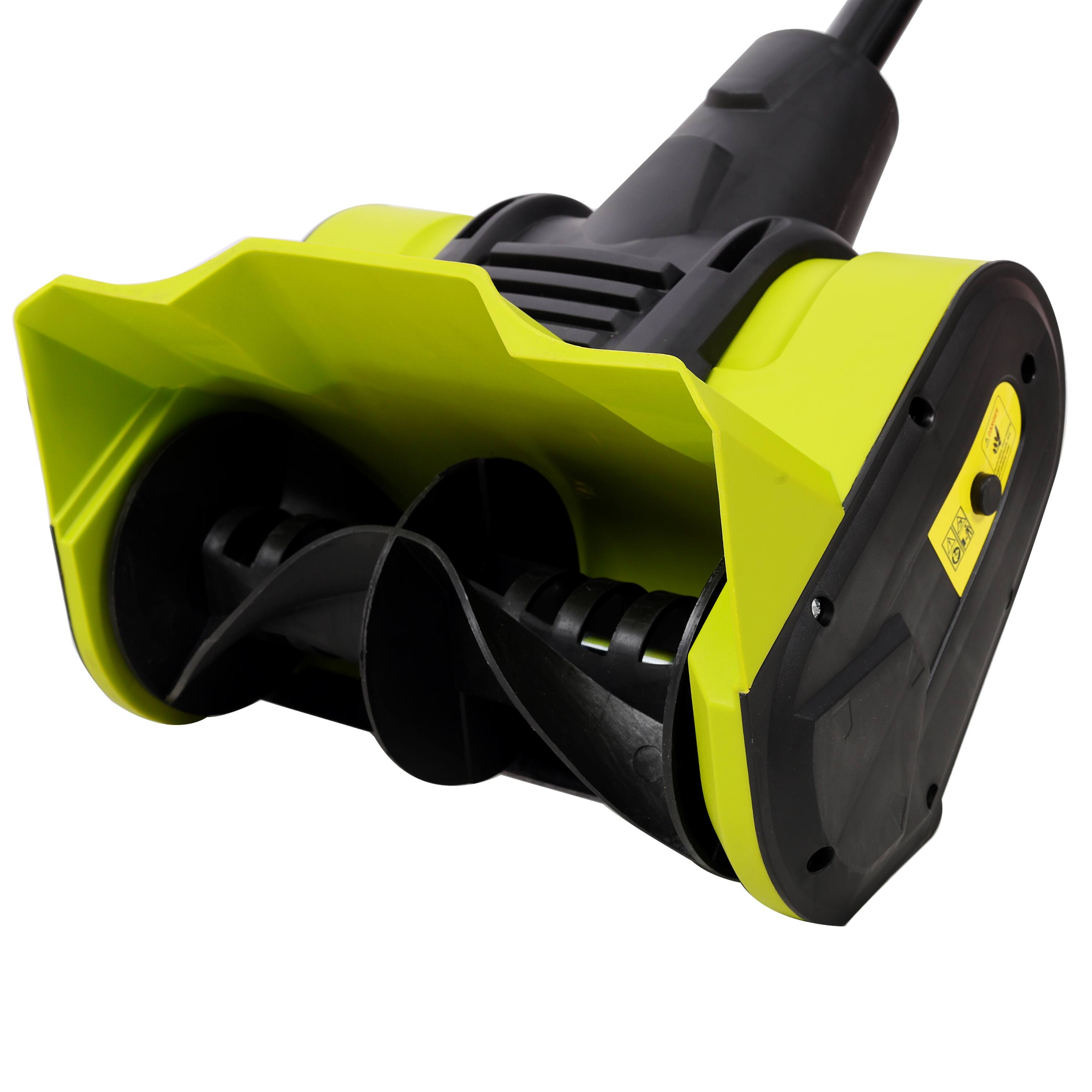 Alt View 1. Z-Edge - 12-Inch Electric Snow Shovel, 10-Amp Corded Snow Blower, Lightweight Snow Thrower with Dual-Blade Auger for Sidewalk - Green.