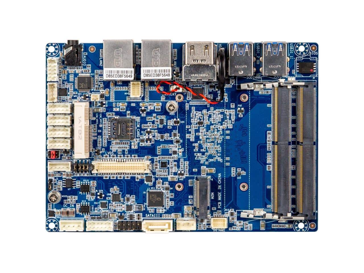 GIGABYTE - GIGAIPC QBiP-6412A 3.5" SubCompact Motherboard, Intel Celeron J6412, DDR4, 4x COM, 4x USB 3.2, 2x USB 2.0