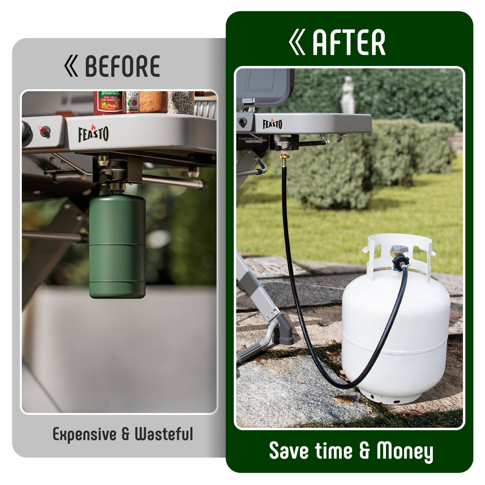 BEFORE  
Expensive & Wasteful  

AFTER  
Save time & Money