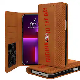 Keyscaper - NFL - San Francisco 49ers iPhone Folio Case - 14 - Brown