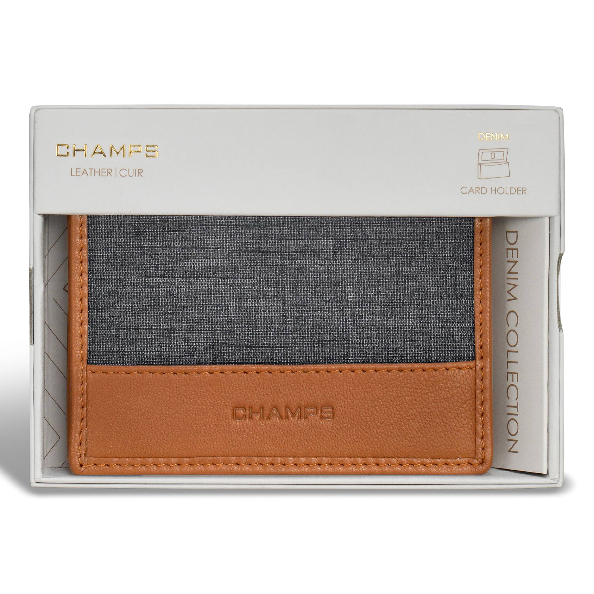 CHAMPS  
LEATHER | CUIR  

DENIM  
CARD HOLDER  

DENIM COLLECTION