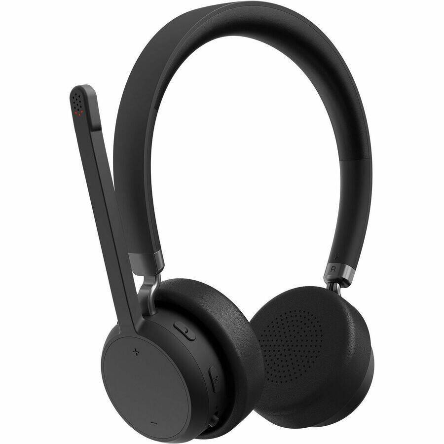 Alt View 3. Lenovo - Lenovo Wireless Closed-Back On-Ear Stereo Headset - Black.