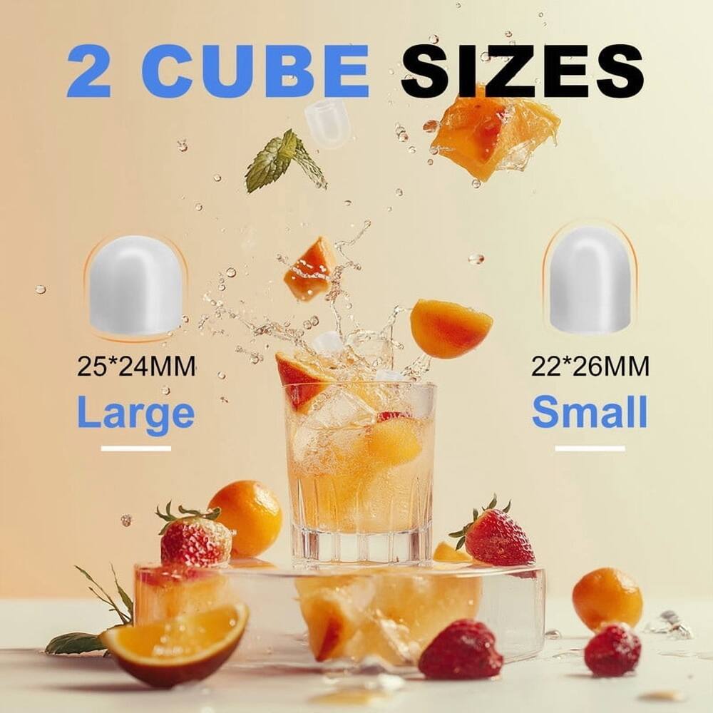 2 CUBE SIZES  
25*24MM Large  
22*26MM Small