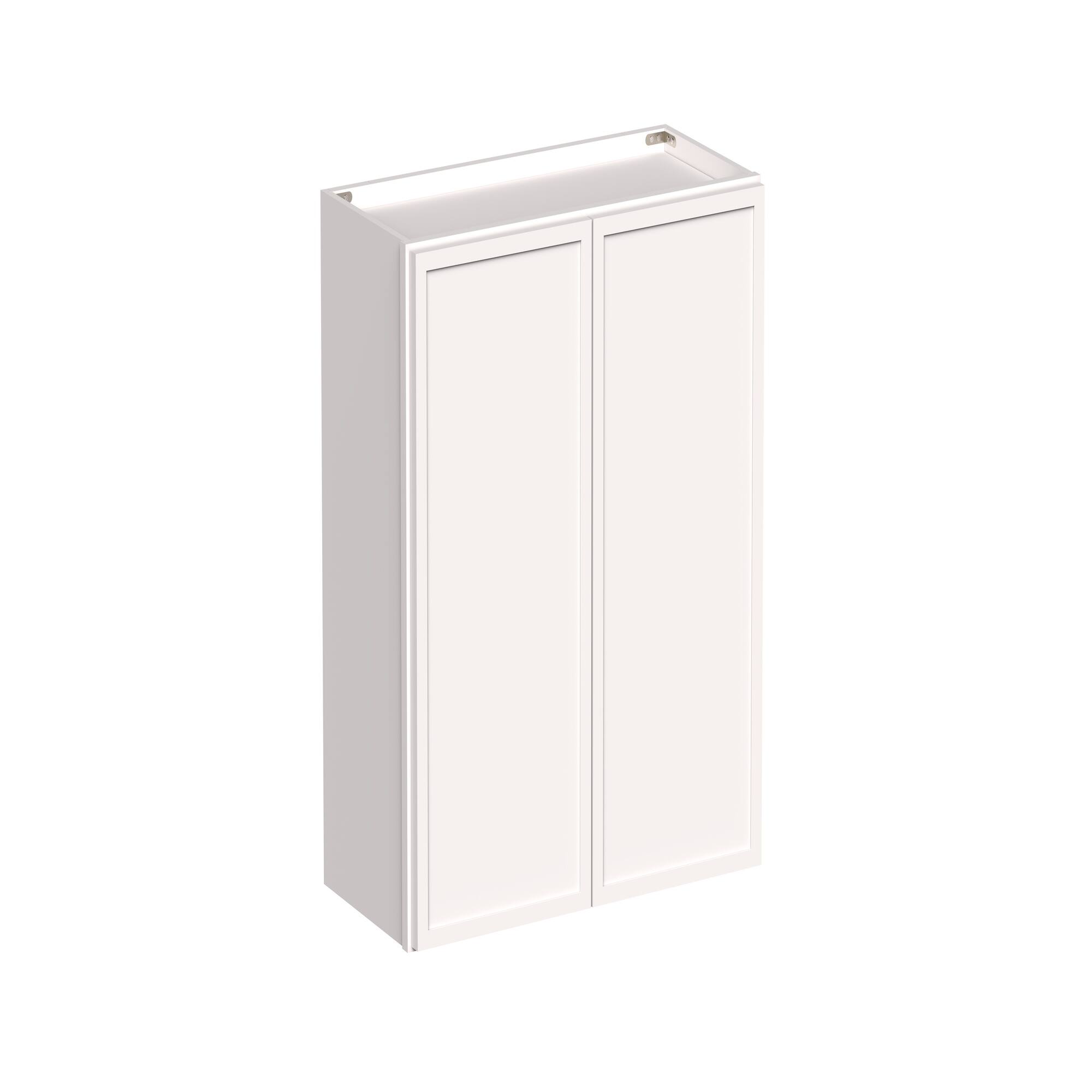 Angle. Boyel Living - 27-in W x 30-in H x 12-in D Slim Shaker RTA Kitchen Wall Cabinet with Soft-Close - Snow White.