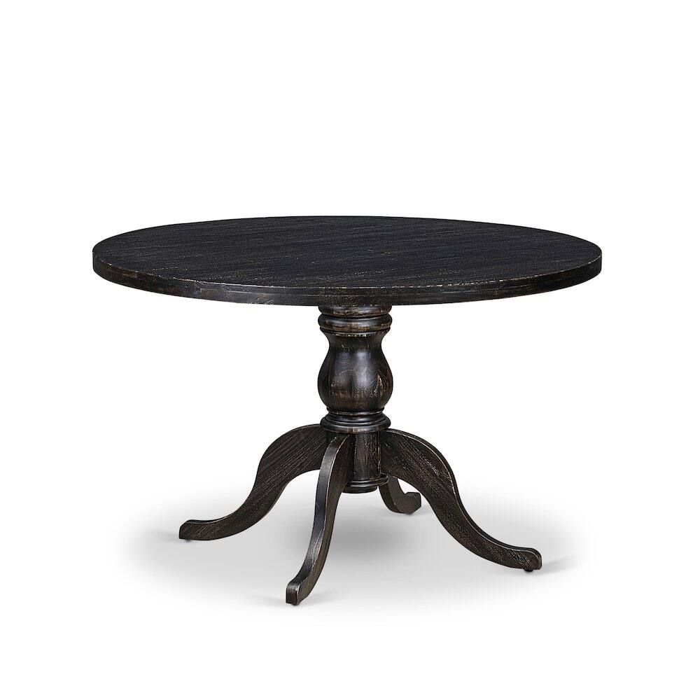 Alt View 2. East West Furniture - Wood Dining Table - Black.