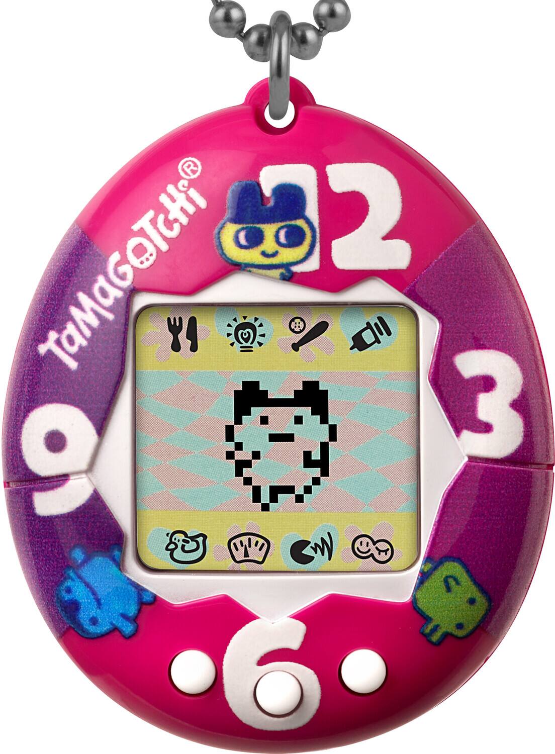Front. Bandai - Bandai - Original - Gen1 Purple Pink Clock   - COLLECTIBLES - Multicolor.