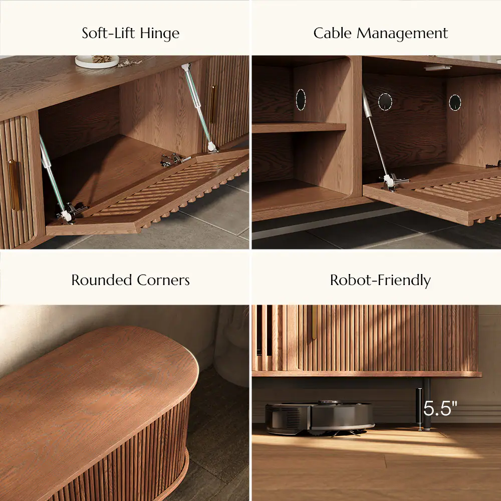 Soft-Lift Hinge  
Cable Management  
Rounded Corners  
Robot-Friendly  
5.5"