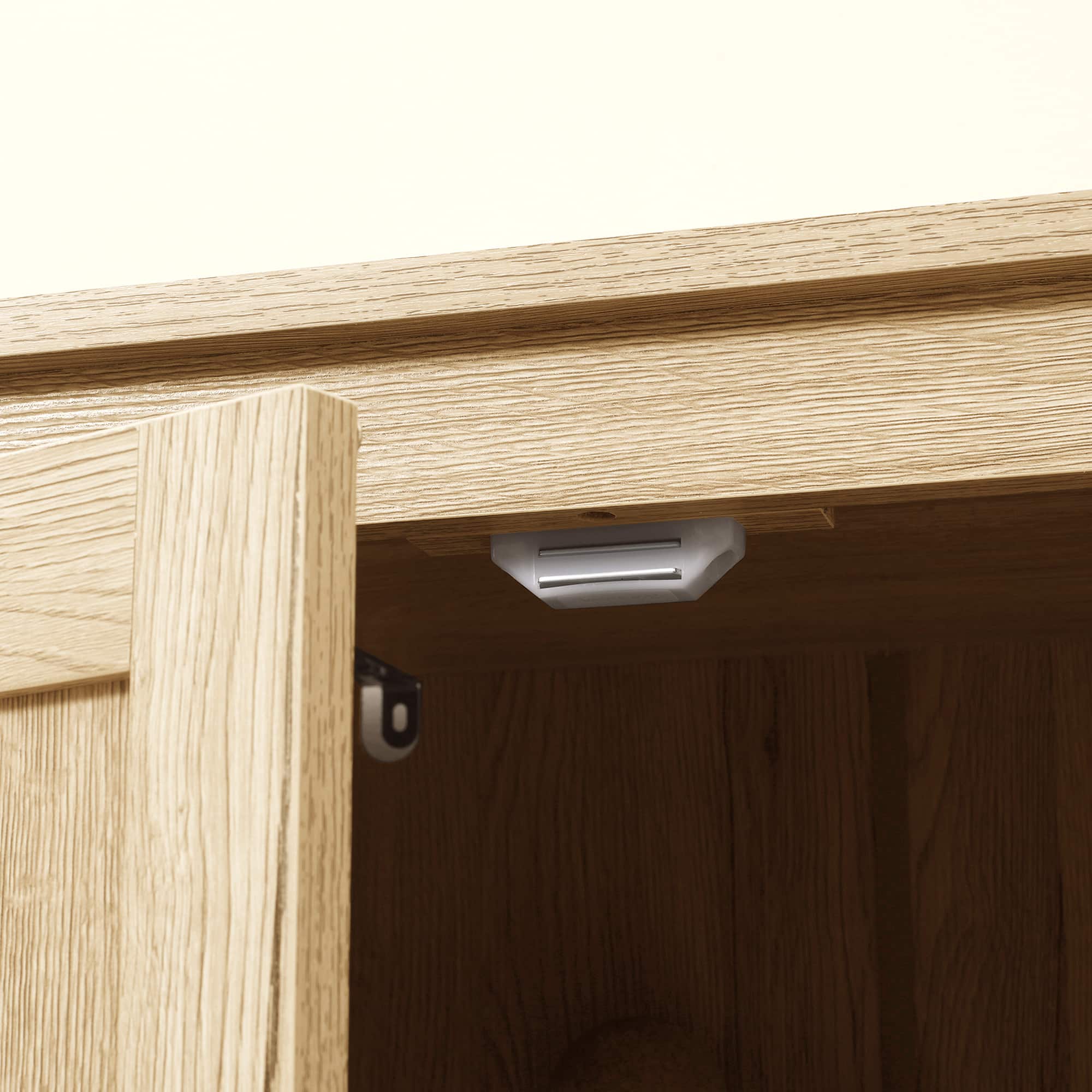 Alt View 8. Homcom - 72" Freestanding Kitchen Pantry Cabinet, Farmhouse Tall Storage Cabinet with 4 Door Cabinets and Adjustable Shelves - Natural Wood.