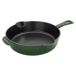 Staub - Cast Iron 8.5-inch Traditional Deep Skillet - Basil
