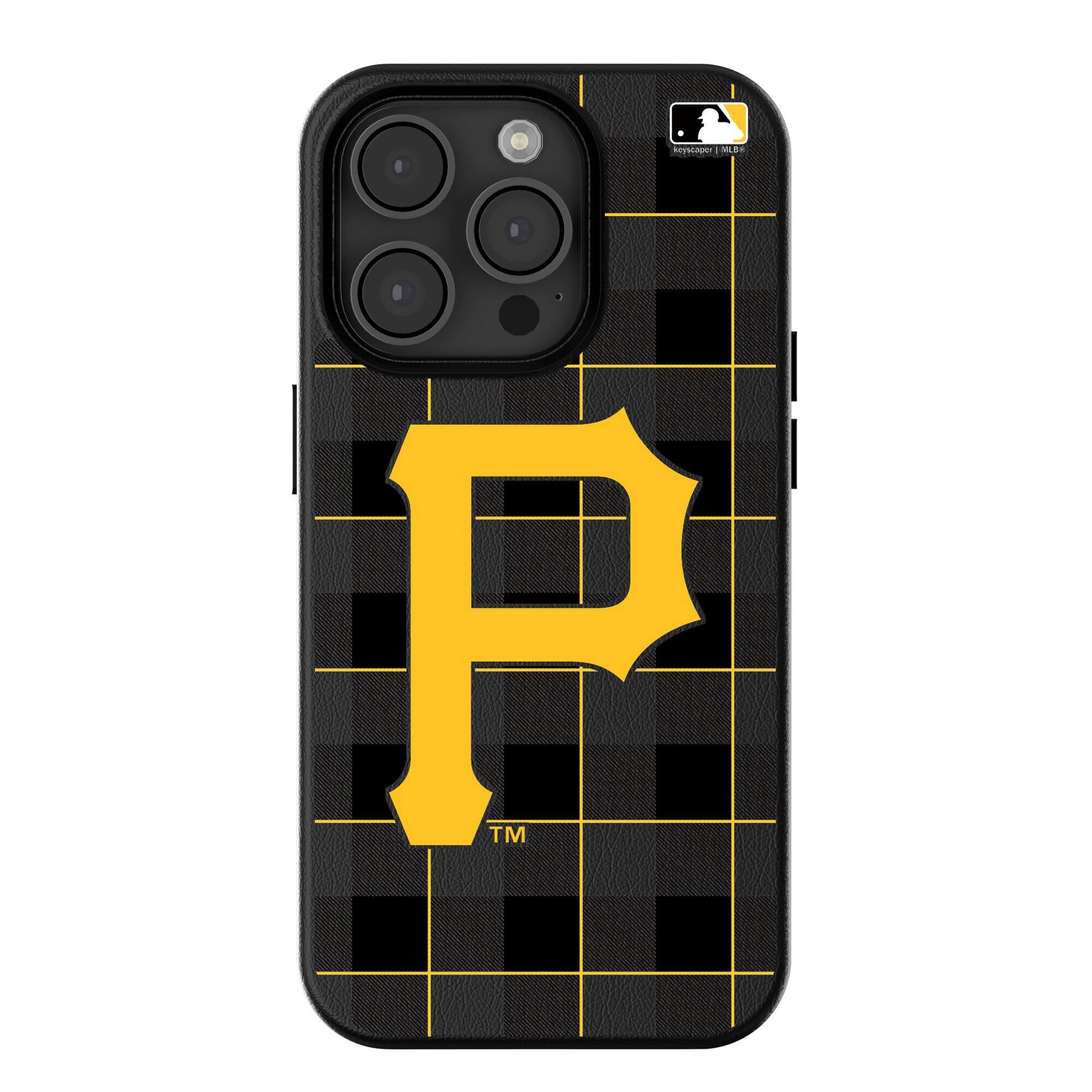Keyscaper - MLB - Pittsburgh Pirates Plaid Magnetic Bump iPhone Case - 15 Pro - Black price history on PriceWatchPro