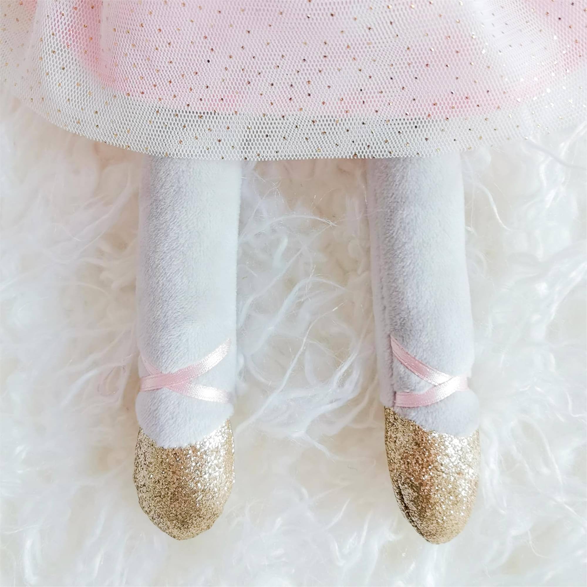 Alt View 2. TriAction Toys - Teddykompaniet Plush Ballerina Elephant, Ellie - Grey.