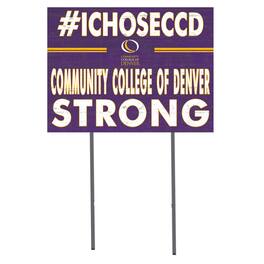 Jardine - CCD CityHawks 18'' x 24'' I Chose Lawn Sign - Purple