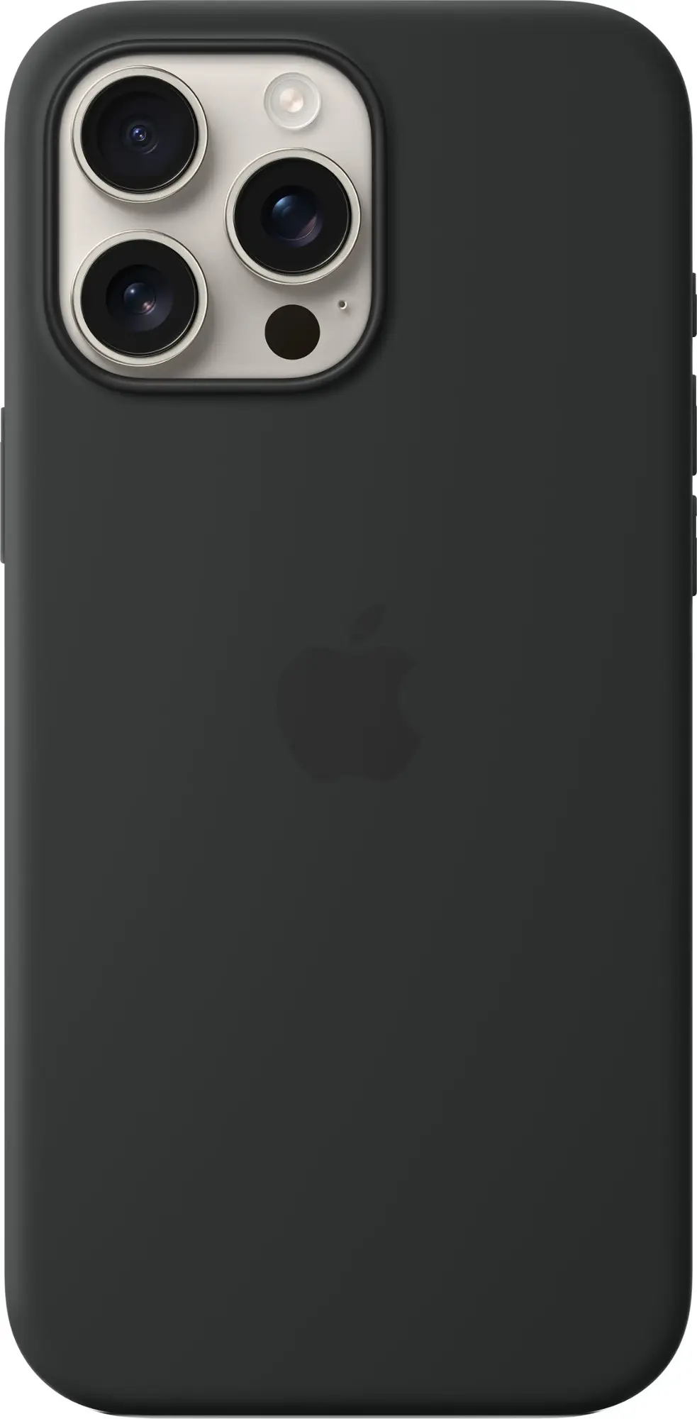 Zoom in on Alt View 11. Apple - iPhone 16 Pro Max Silicone Case with MagSafe - Black.