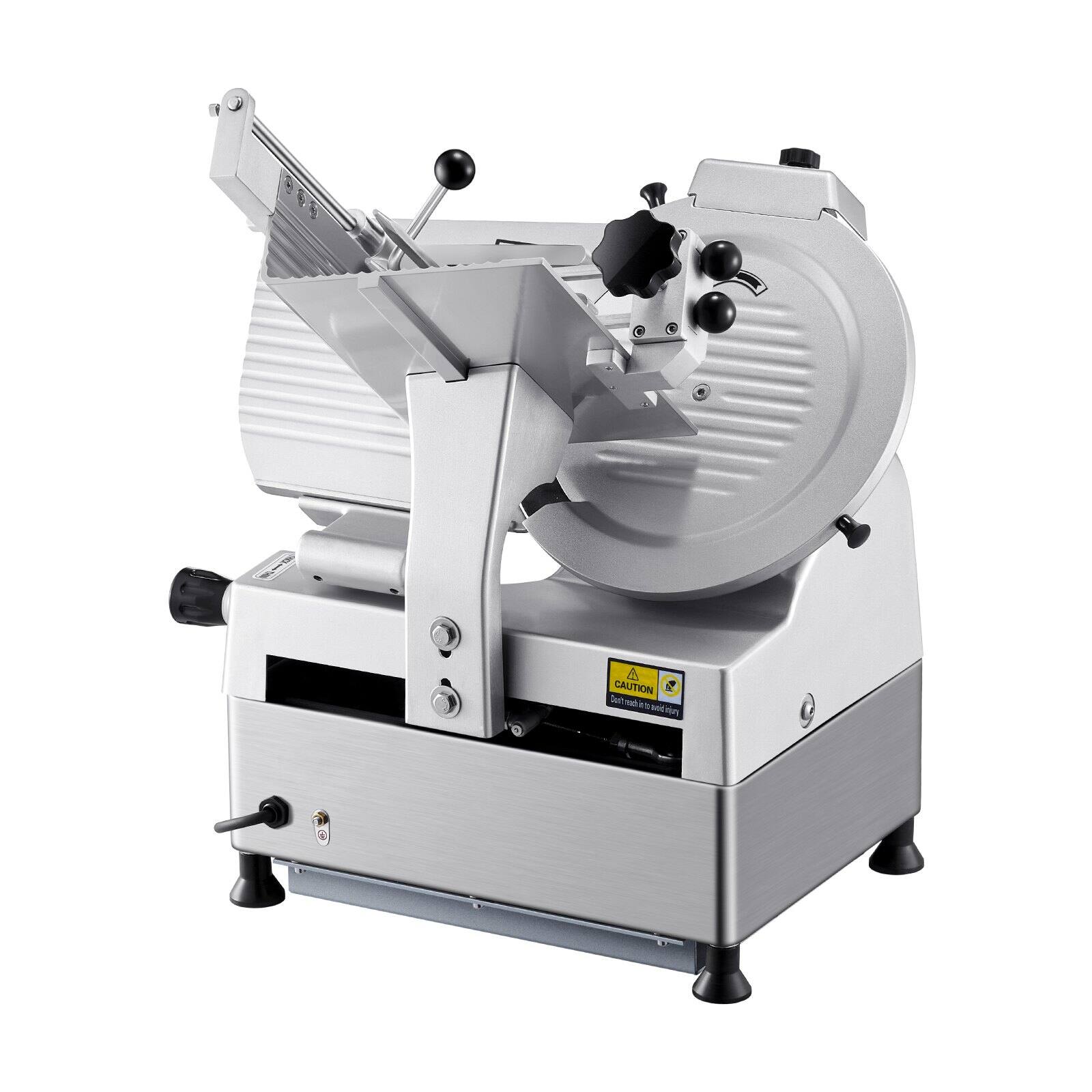 Alt View 10. Glintex - Automatic Meat Slicer 550W 12 Inch 65Mn Blade Adjustable Electric Cutters & Slicers for Meat and Cheese.