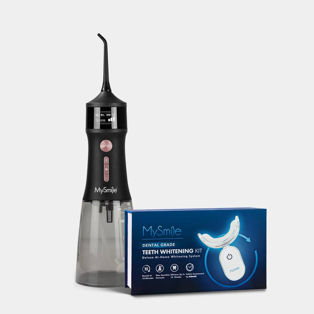 MySmile - Everyday Smile Bundle - Water Flosser and Teeth Whitening Kit - Black price history on PriceWatchPro