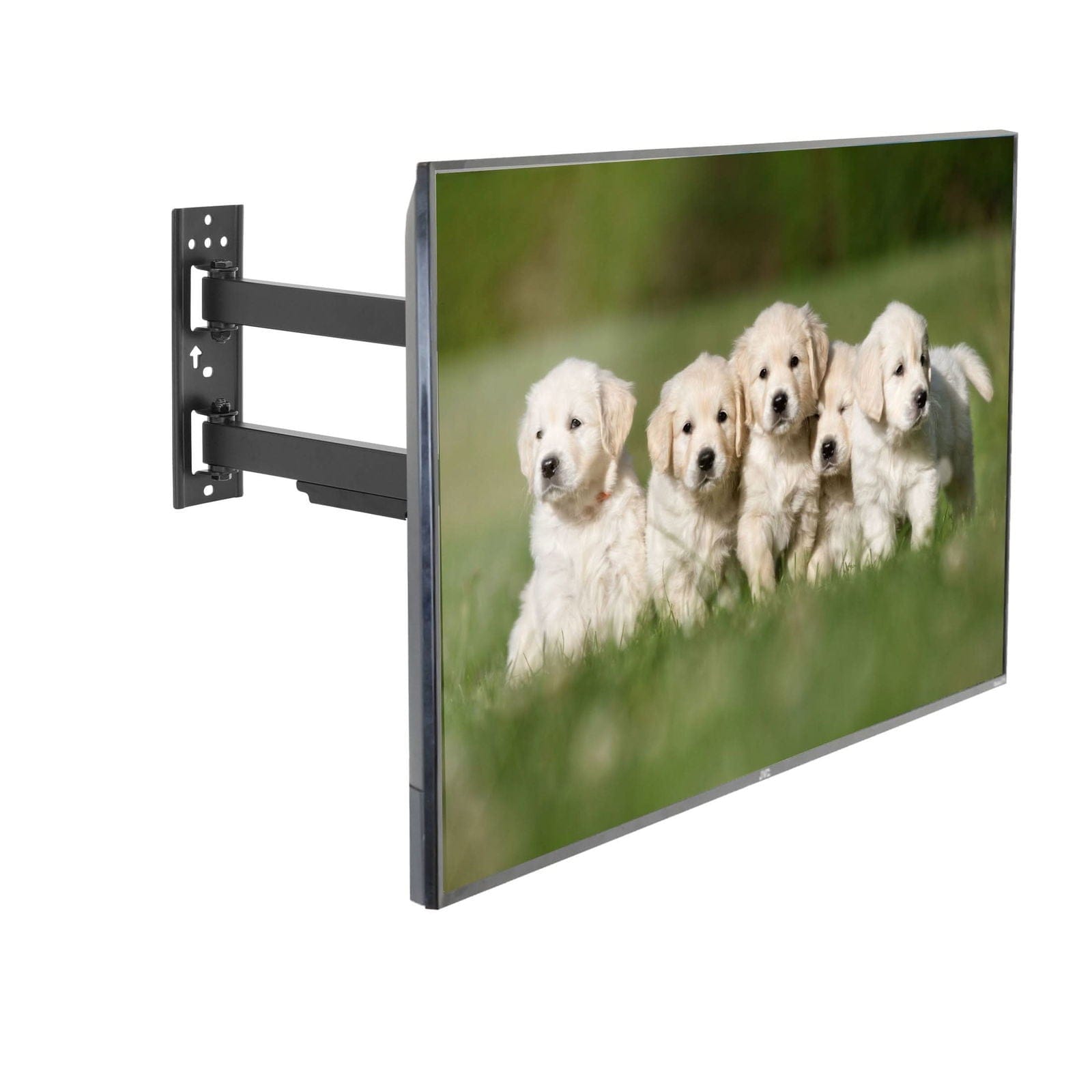 Alt View 4. Mount-It! - UL-Certified Heavy-Duty Full-Motion TV Mount 37–80" (110 lb Cap, 24.2" Extension) - Black.