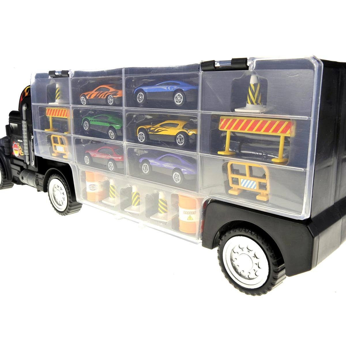 Alt View 4. JuzToys - Transport Car Carrier Truck Toy - Multi.