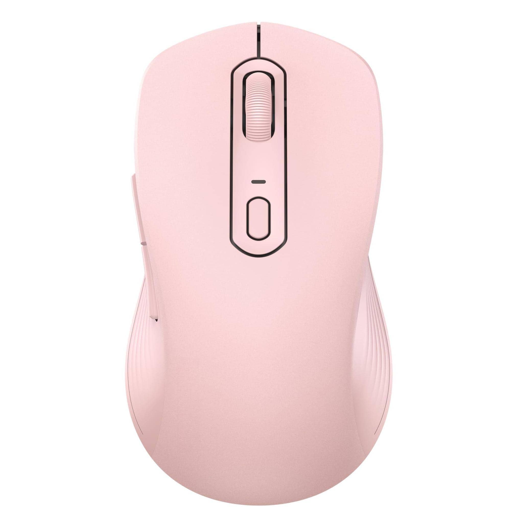 Earthley Blooms - Mouse Wireless For Laptop Silent Click Full size Computer Mice Dual Mode Ipad Macbook - Wireless - Pink