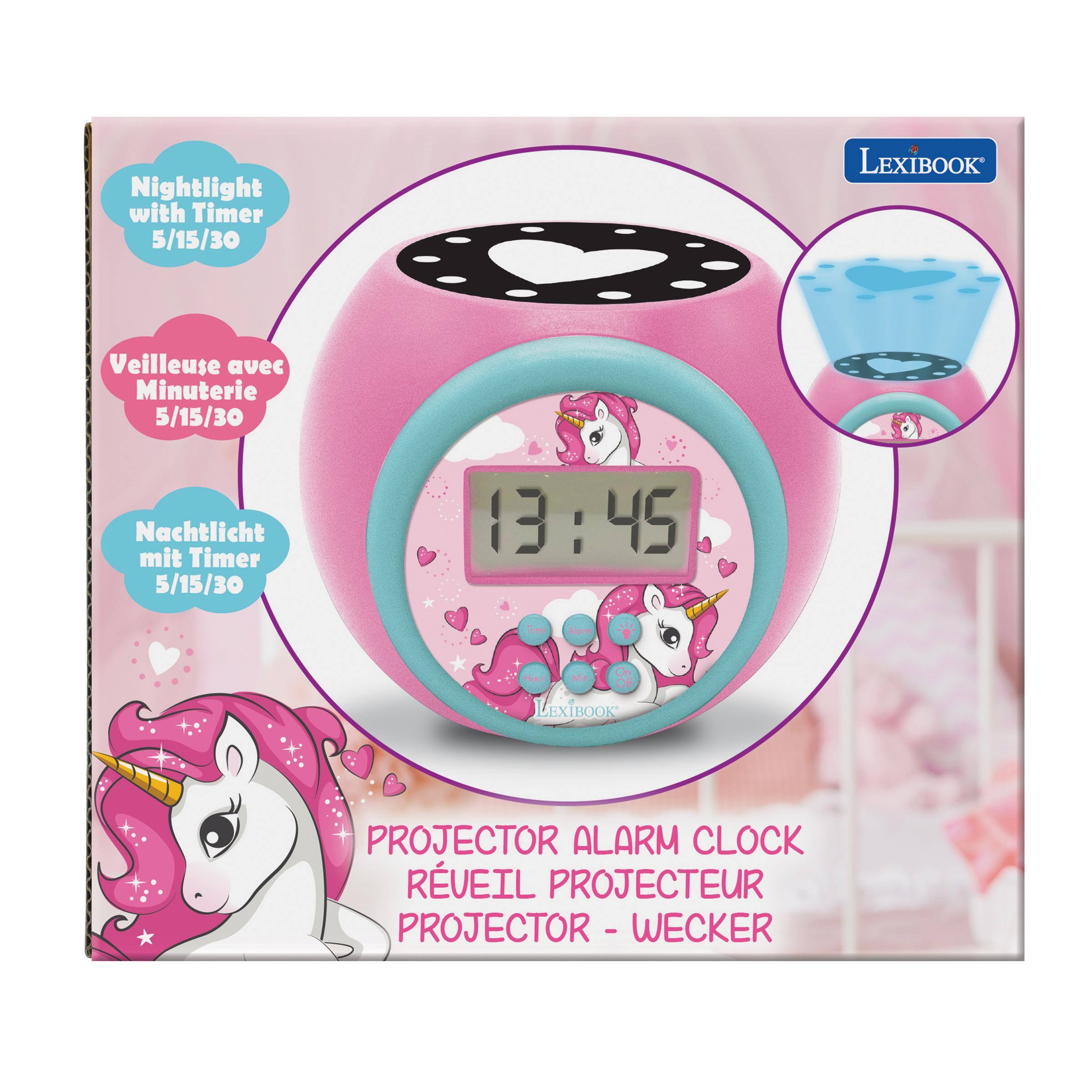 Nightlight with Timer 5/15/30

LEXIBOOK

Veilleuse avec Minuterie 5/15/30

Nachtlicht mit Timer 5/15/30

8:45

Hour

Mit

LEXIBOOK

PROJECTOR ALARM CLOCK RÉVEIL PROJECTEUR PROJETEUR - WECKER
