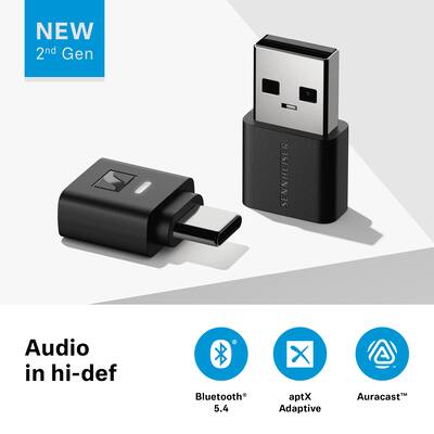 美品　Sennheiser BTD 700 Bluetooth USBアダプター Sennheiser BTD 700 Bluetooth USB Dongle aptX Lossless