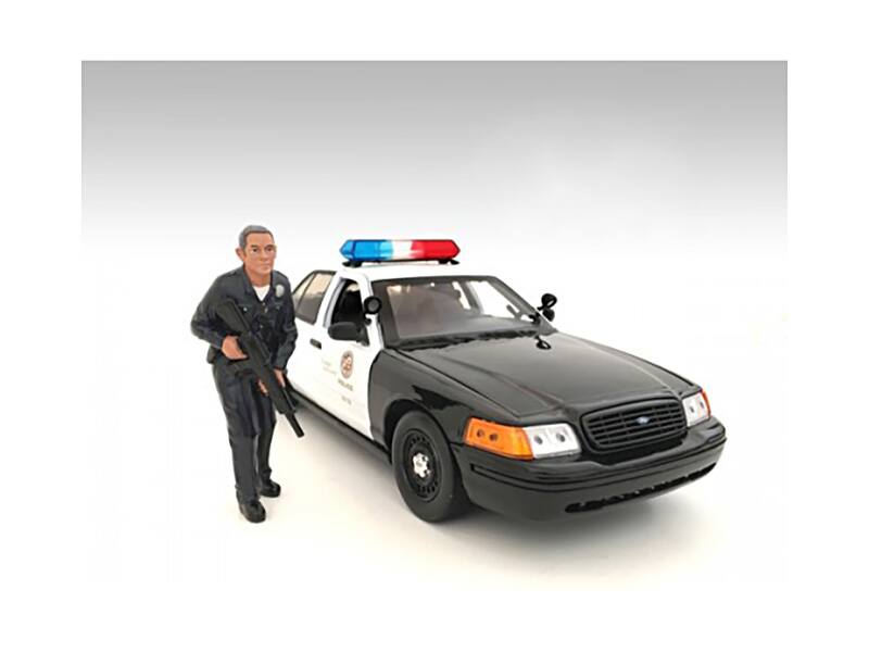 Angle. American Diorama - Police Officer II Figure For 1:18 Scale Models by American Diorama - Multi.