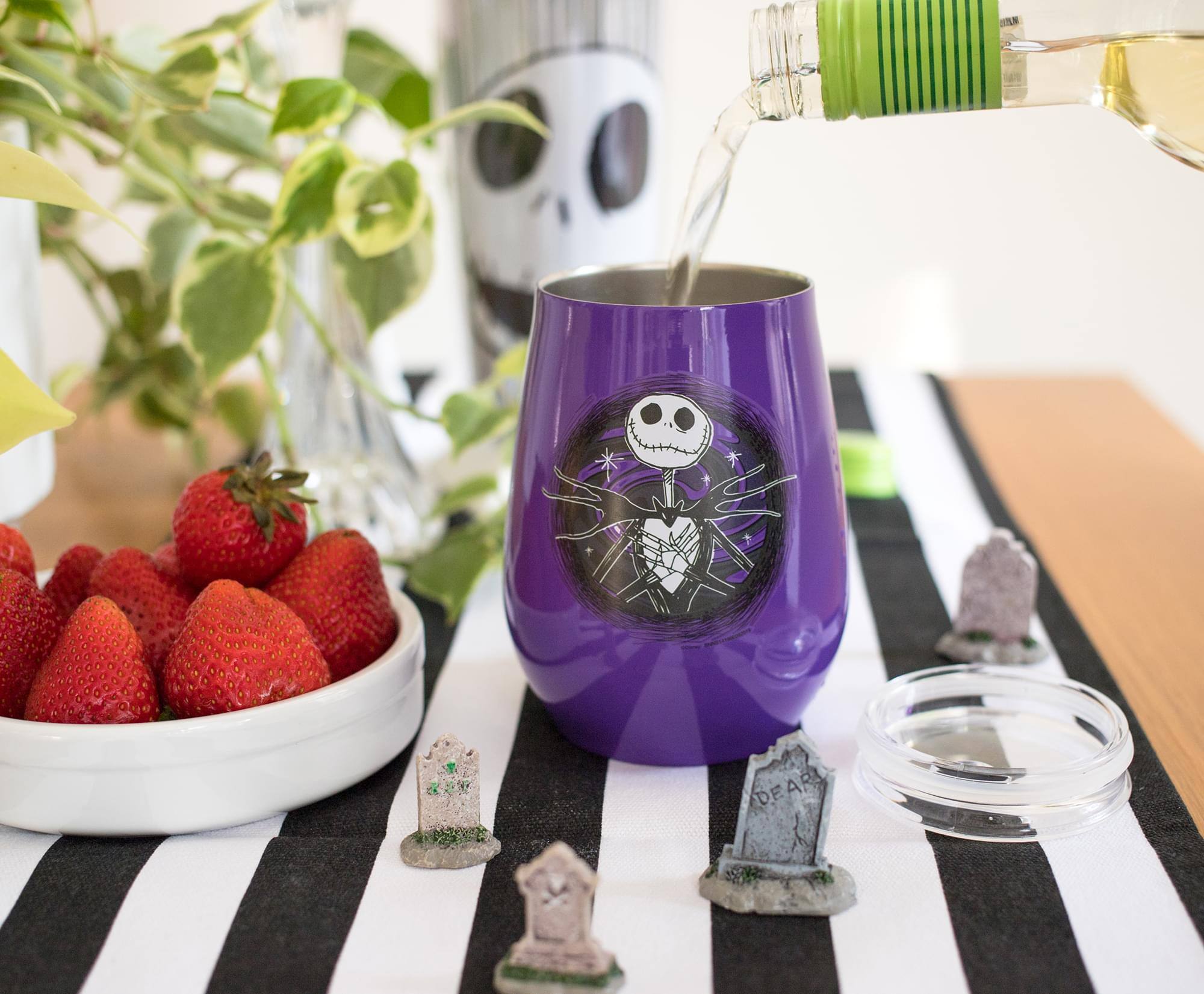 Alt View 3. Disney - Nightmare Before Christmas Jack Skellington Stainless Steel Tumbler | 10 Ounces - Purple.