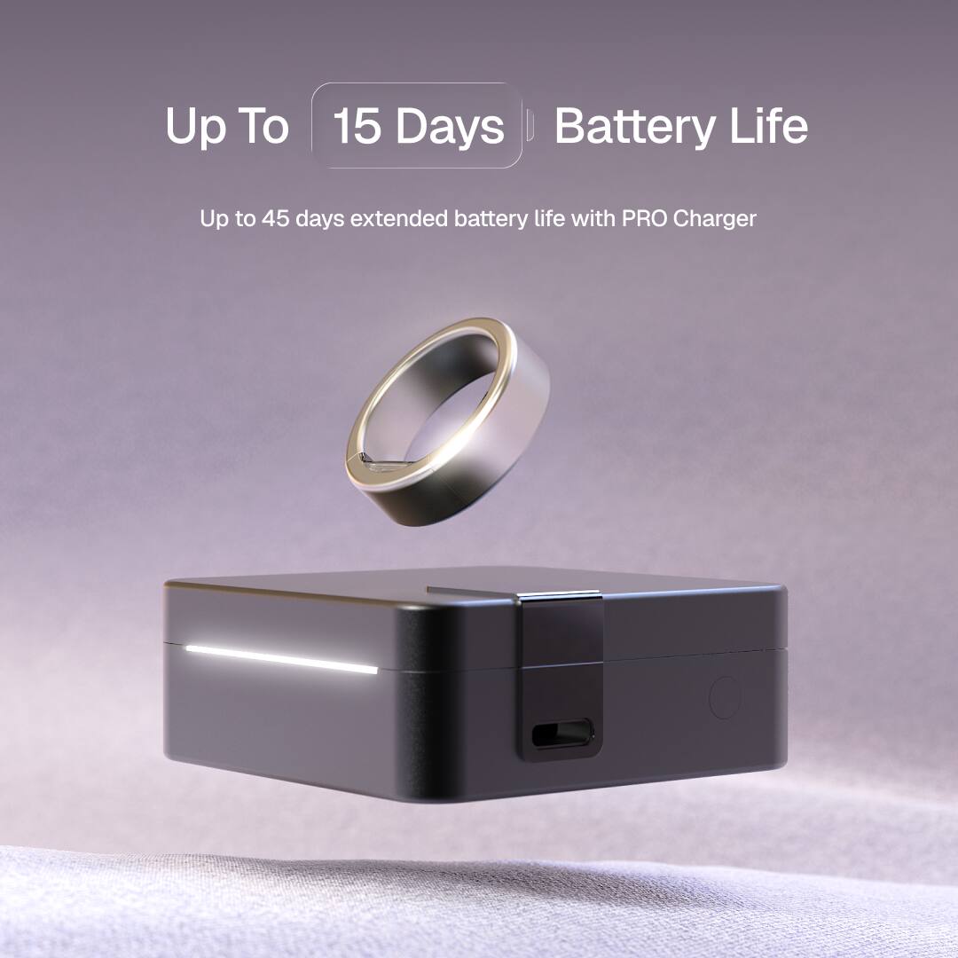 Up To 15 Days Battery Life  
Up to 45 days extended battery life with PRO Charger