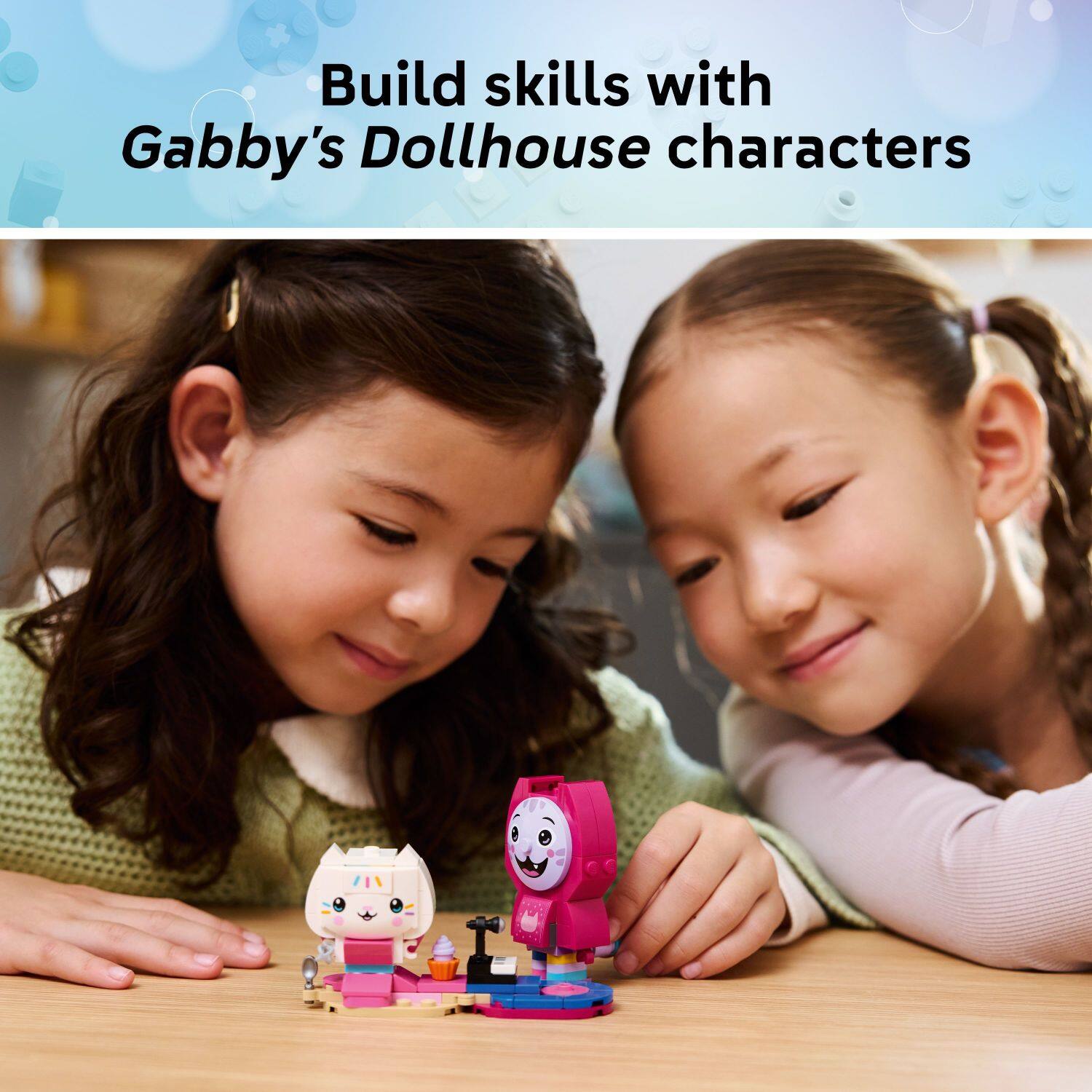Build skills with Gabby's Dollhouse characters