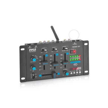 PHONES
MC 1
MBC 2
PYLE
PyleUSA.com
MIC
EHT
H2
CH1
CUE SELECT
A
E
MI
ON
ALK
ON
CHANNEL -
PHT
LNT 100 75 SO 25
CHANNEL 2
PH LN2 100 5 SO 6
CHANNEL -
BT
PMX8BU
POWER
HP3/BT
AUX
CD
100
&
F5
S0
L
PLATER 20 6
bL
TE
PHONES
-
U58/81
M
WEL-
vaL- a