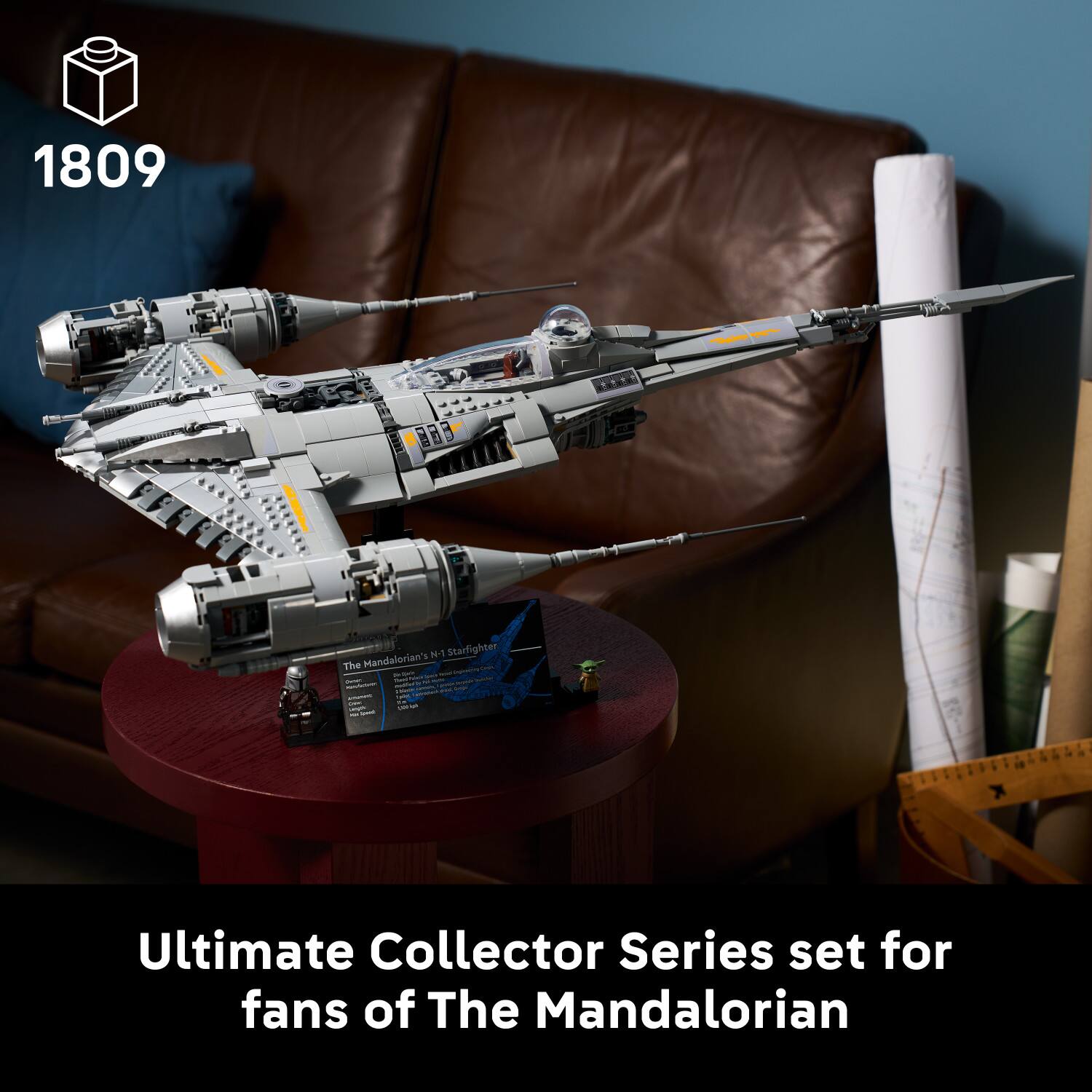 1809 N-1 Starfighter The Mandalorian's Ultimate Collector Series set for fans of The Mandalorian