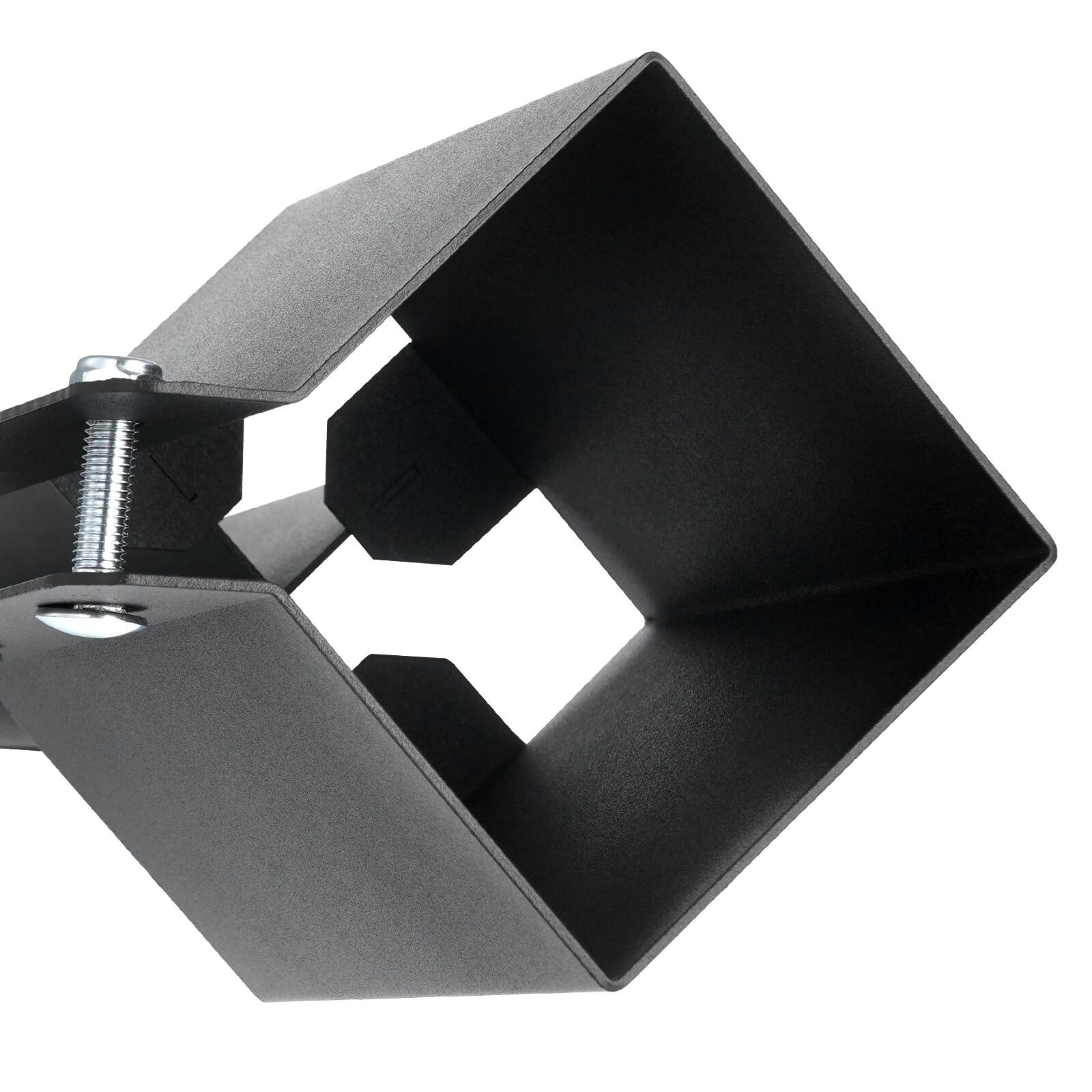 Alt View 5. VEVOR - Fence Post Anchor Ground Spike, 6 Pack 24 x 4 x 4 Inches Outer Diameter (Inner Diameter 3.5 x3.5 Inches) - Black.