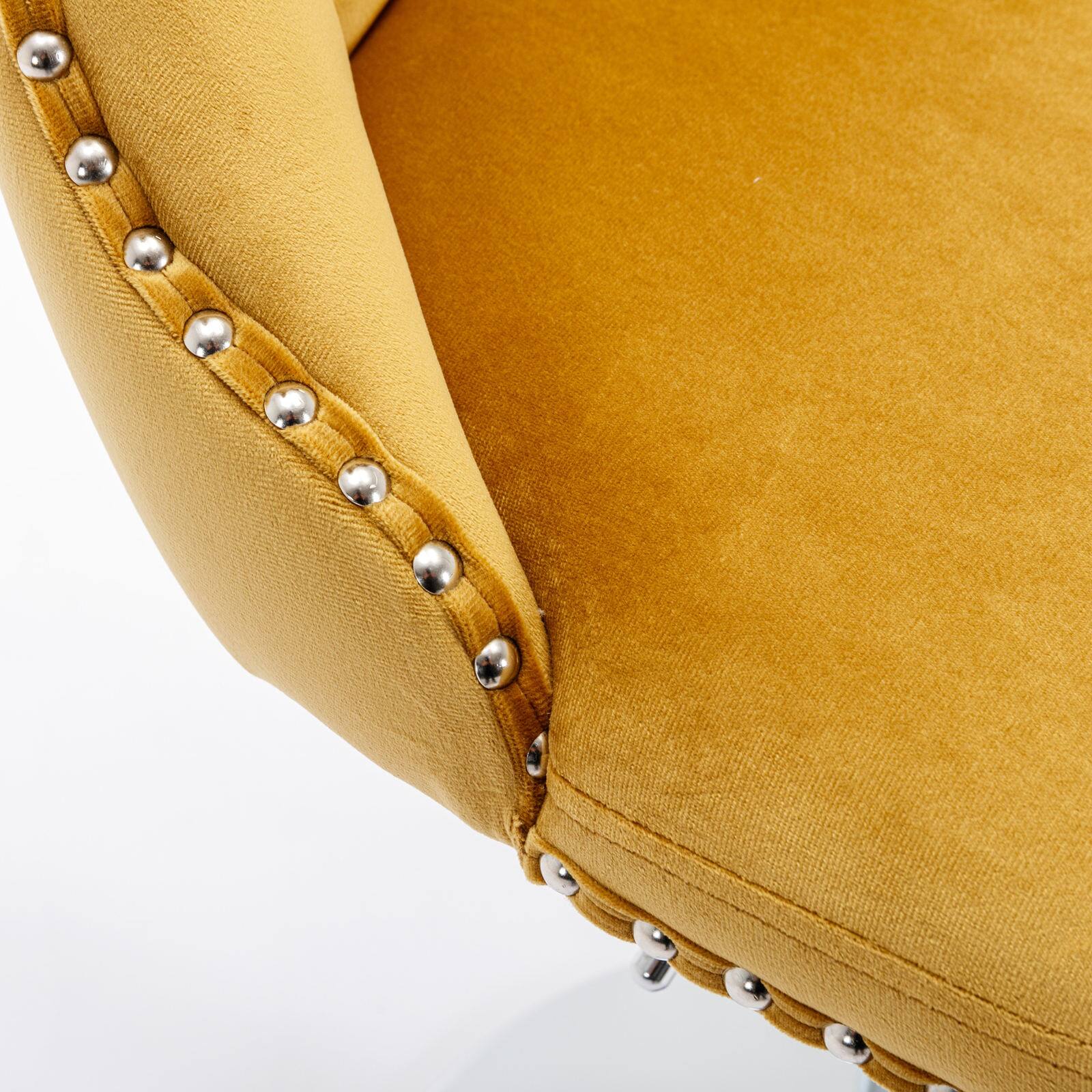 Alt View 2. SlickBlue - Swivel Barstools Adjustable Seat Height Counter Chairs for Kitchen & Bar - Yellow.