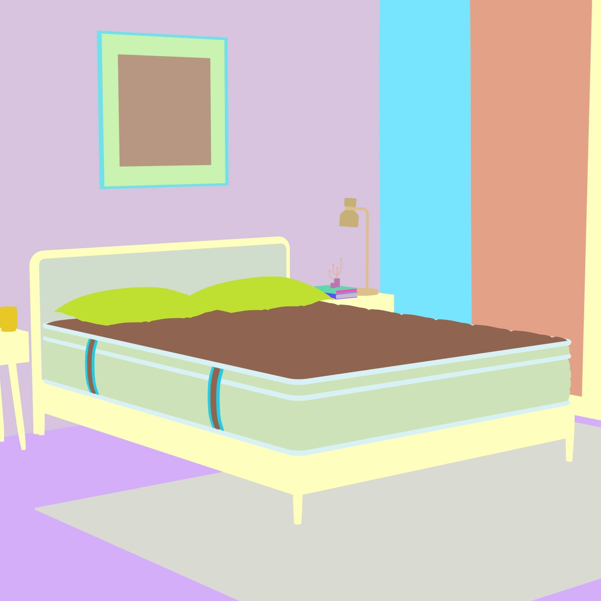 Alt View 10. GOODSILO - Queen Size Euro Top Hybrid Pocket Coil and Cooling Gel Memory Foam Mattress for Pressure Relief and Motion Isolation - White.