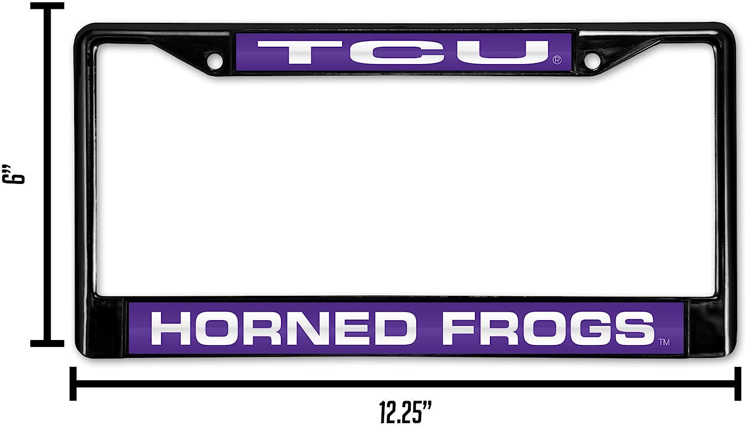 TCU  
HORNED FROGS  

6"  
12.25"