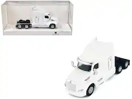 HO Logistics Replicas - Peterbilt 579 Sleeper Cab 1/87 (HO) Plastic Model Car by HO Logistics - White