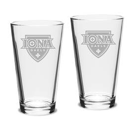 Jardine - Iona University Gaels 16oz. 2-Piece Classic Pub Glass Set - Multicolor